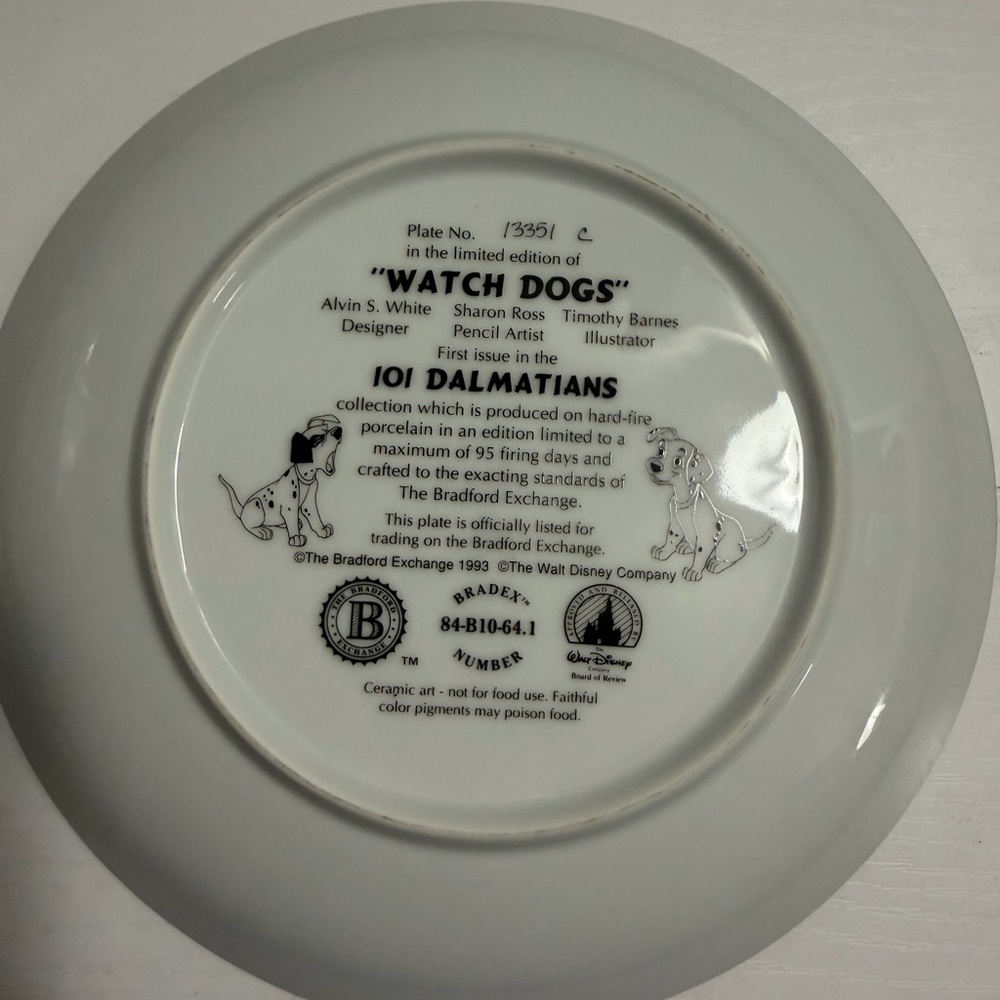 The Bradford Exchange Watch Dogs Plate
